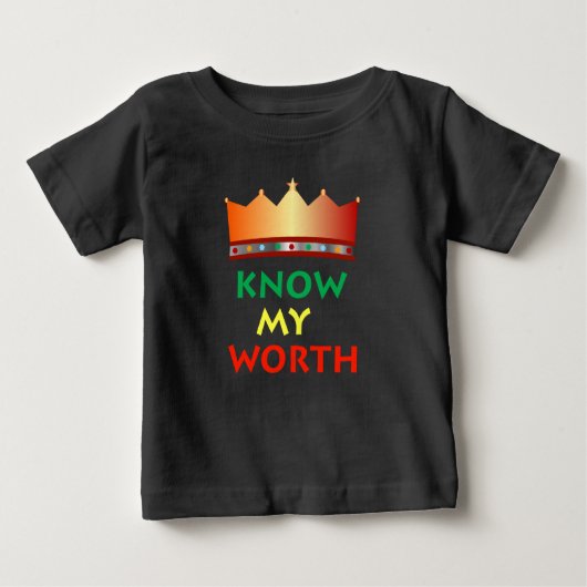 Know My WorthベビーTシャツ ベビーTシャツ (正面)