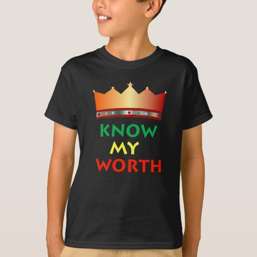 Know My Worth kid's t-shirt Tシャツ (正面)