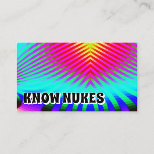 KNOW NUKES (単語を変更できる) 名刺