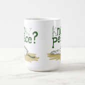 Know Peace 市民権運動活動家マグカップ コーヒーマグカップ (中央)