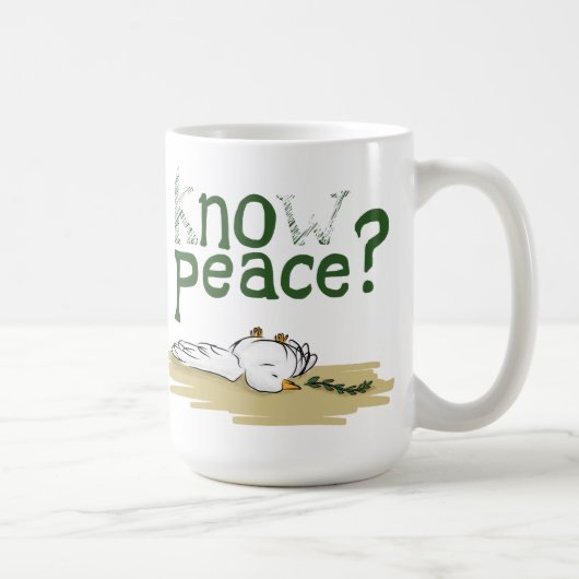 Know Peace 市民権運動活動家マグカップ コーヒーマグカップ (右)