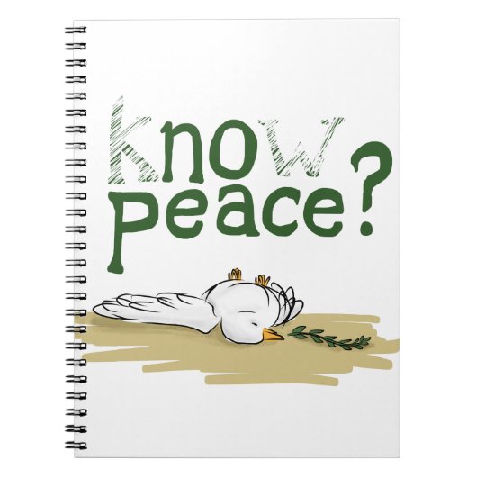 Know Peace Civil Rights Activist Journal ノートブック (正面)