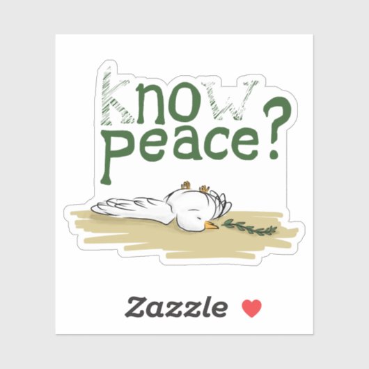 Know Peace Civil Rights Activist Sticker シール (シート)