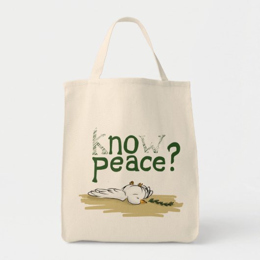 Know Peace Civil Rights Activist Tote Bag トートバッグ (正面)
