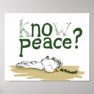 Know Peace Civil Rights Protest Poster Art ポスター