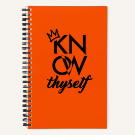 KNOW THYSELF タクティカルジャーナル | インターナショナルオレンジ ノートブック