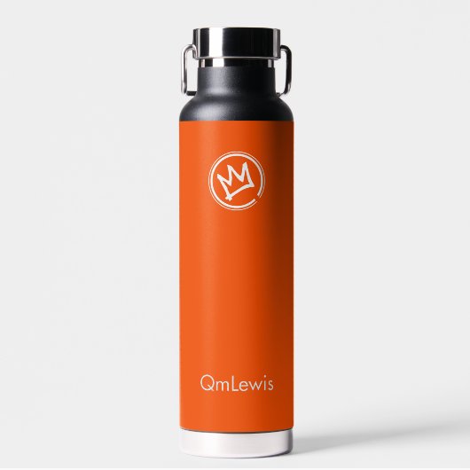 Know Thyself Executive Water Bottle | Int Orange ウォーターボトル (正面)