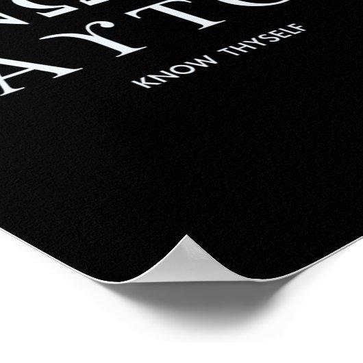 Know Thyself (gnothi Seauton) Long Sleeve ポスター (角)