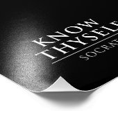 Know Thyself - Socrates フォトプリント (角)