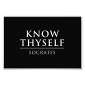 Know Thyself - Socrates フォトプリント (正面)
