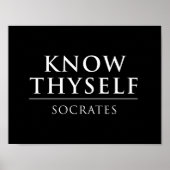 Know Thyself - Socrates ポスター (正面)