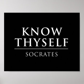 Know Thyself - Socrates ポスター