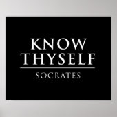 Know Thyself - Socrates ポスター (正面)
