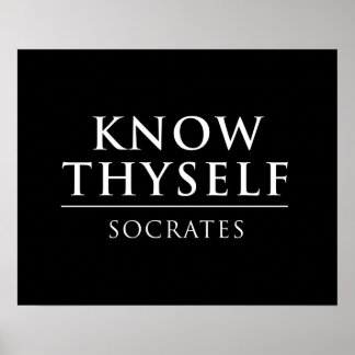 Know Thyself - Socrates ポスター