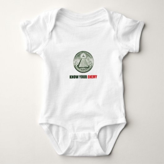 know your enemy illuminati tシャツ (正面)
