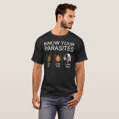 Know Your Parastitesアンチジョーバイデン氏Tシャツ Tシャツ (正面フル)