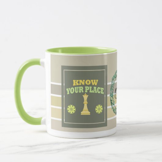 Know Your Place – Personalized Floral Affirmation  マグカップ (左)