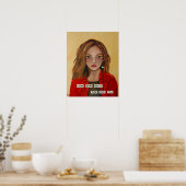 Know Your Worth -ファインアートプリント ポスター (キッチン)