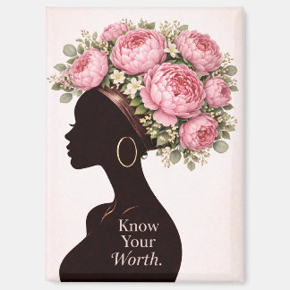 Know Your Worth Inspirational Magnet  マグネット