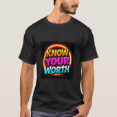 Know Your Worth | Luxury Motivational T-Shirt | Co Tシャツ (正面)