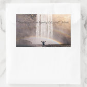 Know Yourself引用文 – 長方形シール (バッグ)