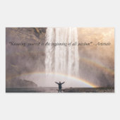 Know Yourself引用文 – 長方形シール (正面)