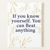 Know Yourself – 強力なやる気を起こさせる引用文 プランナー手帳 (裏面)