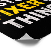 Knower Of Stuff. Fixer Of Things. Funny Gift For F ポスター (角)