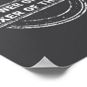 Knower Of Stuff Fixer Of Things Funny Stamp  ポスター (角)