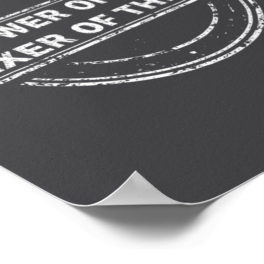 Knower Of Stuff Fixer Of Things Funny Stamp  ポスター (角)