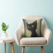  Knowing Black Ninja Cat  クッション (椅子)