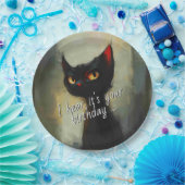  Knowing Black Ninja Cat Birthday ペーパープレート (パーティー)