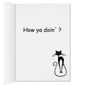  Knowing Black Ninja Cat Wondering  (内側 (右))