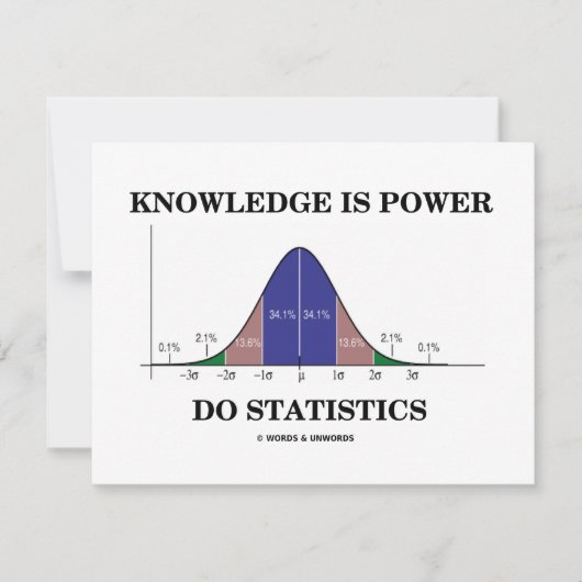 KnowledgeはPower Do Statistics(統計ユーモア) (正面)