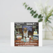 Knowledge 忘れ Dog Conversions Eskimo Pi ポストカード (スタンド正面)