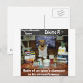 Knowledge 忘れ Dog Conversions Eskimo Pi ポストカード (正面/裏面)