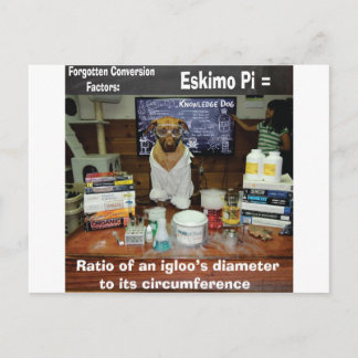 Knowledge 忘れ Dog Conversions Eskimo Pi ポストカード