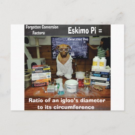Knowledge 忘れ Dog Conversions Eskimo Pi ポストカード (正面)