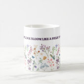 Knowledge bloom mug, wildflower study inspiration コーヒーマグカップ (中央)