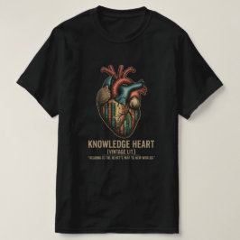 Knowledge Heart ビンテージ文学Tシャツ | 解剖学 Tシャツ