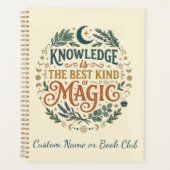 Knowledge is Magic Witchy Academic Book Botanical プランナー手帳 (正面)