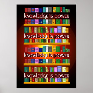 Knowledge is Power Bookase ポスター