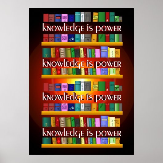 Knowledge is Power Bookase ポスター (正面)