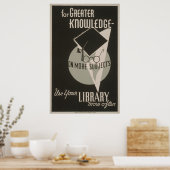 Knowledge Library素晴らしヴィンテージWPAポスター ポスター (キッチン)