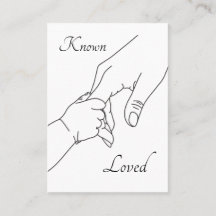 Known & Loved – 詩篇139 プロライフ祈りカード