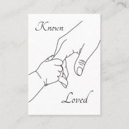 Known & Loved – 詩篇139 プロライフ祈りカード プレイスカード