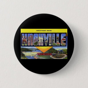 Knoxvilleテネシー州からの挨拶 缶バッジ