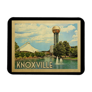 Knoxvilleテネシー州のヴィンテージ旅行 マグネット