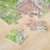 Knoxvilleテネシー州(1966年)のヴィンテージの地図 ジグソーパズル (側面)