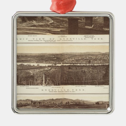 Knoxville、チャタヌーガ メタルオーナメント (正面)